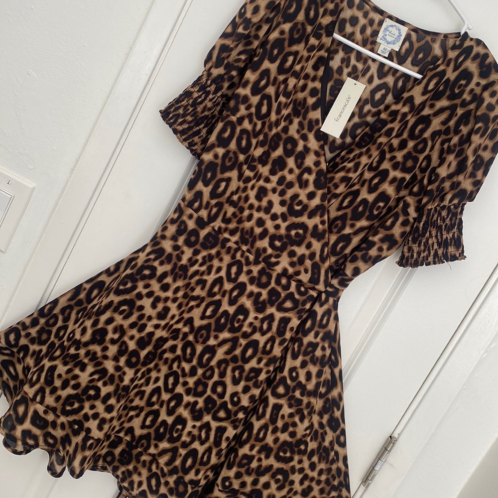 leopard print dress, brand new size medium 🐆